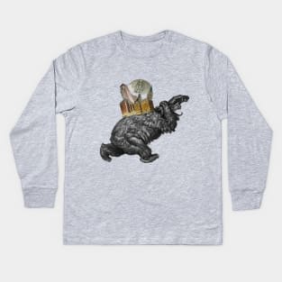 Bobby knew it was a bad idea to hibernate in the building site Kids Long Sleeve T-Shirt